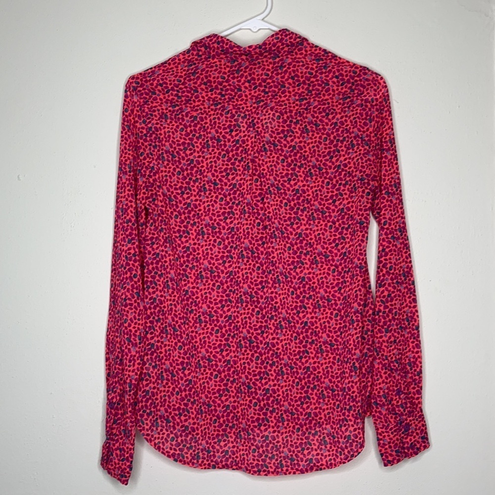 American Eagle Pink Multi-Color Long Sleeve Shirt - Picture 6 of 6